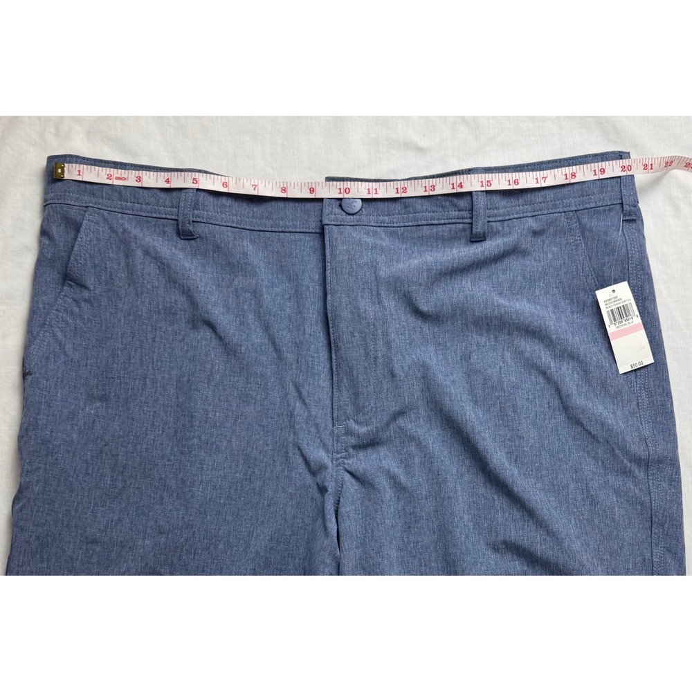 IZOD Mens Hybrid Performance Shorts 40 Medieval Blue Beach Quick Dry Golf - Picture 7 of 16